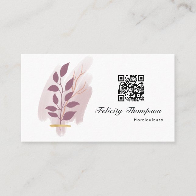 Trendy Brush Strokes Collage Business Card Visitenkarte (Vorderseite)
