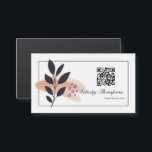 Trendy Brush Strokes Collage QR Code Business Magnetkarte<br><div class="desc">Abstrakte Kunsthandwerkskarten,  die schnell und einfach auf Ihre Eventspezifikationen zugeschnitten sind.</div>