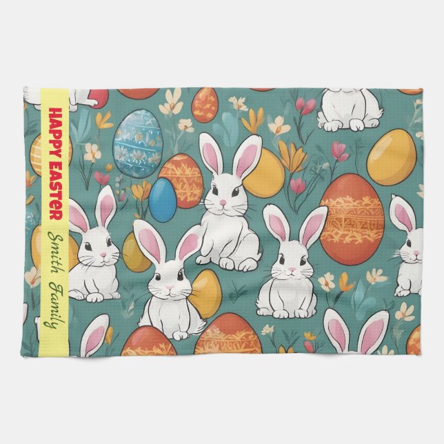 Trendy Bunny Oaster Collection Geschirrtuch (Horizontal)