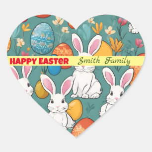 Trendy Bunny Oaster Collection Herz-Aufkleber
