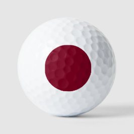 Trendy Burgundy Solid Color Golfball