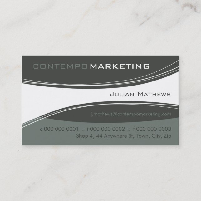 TRENDY BUSINESS CARD :: Conempo 12AL Visitenkarte (Vorderseite)