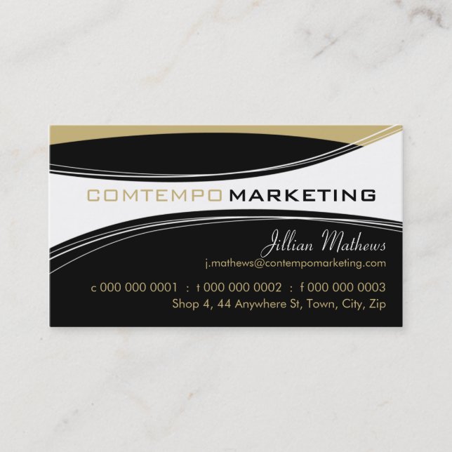 TRENDY BUSINESS CARD :: Conempo 1BL Visitenkarte (Vorderseite)