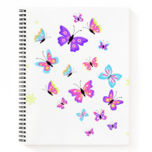 trendy Butterfly Notebook