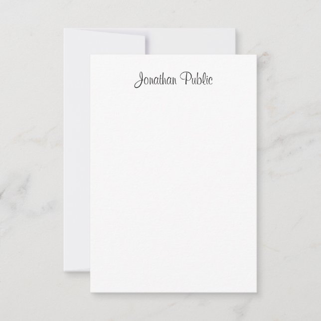 Trendy Calligraphy Script Name Moderne Vorlage (Vorderseite)