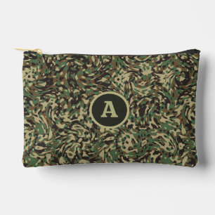 Trendy Camouflage Green Personalisiert Letter Zubehörtasche
