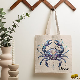 Trendy Cancer Watercolor Zodiac Design Tragetasche