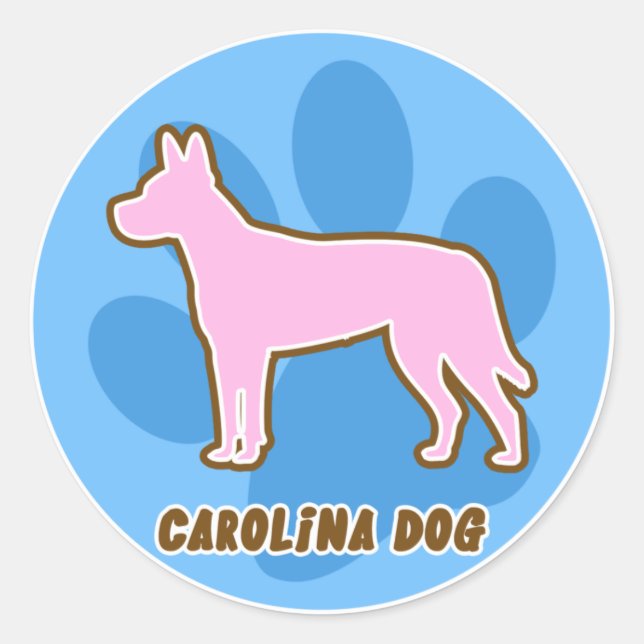 Trendy Carolina Dog Stickers (Vorderseite)