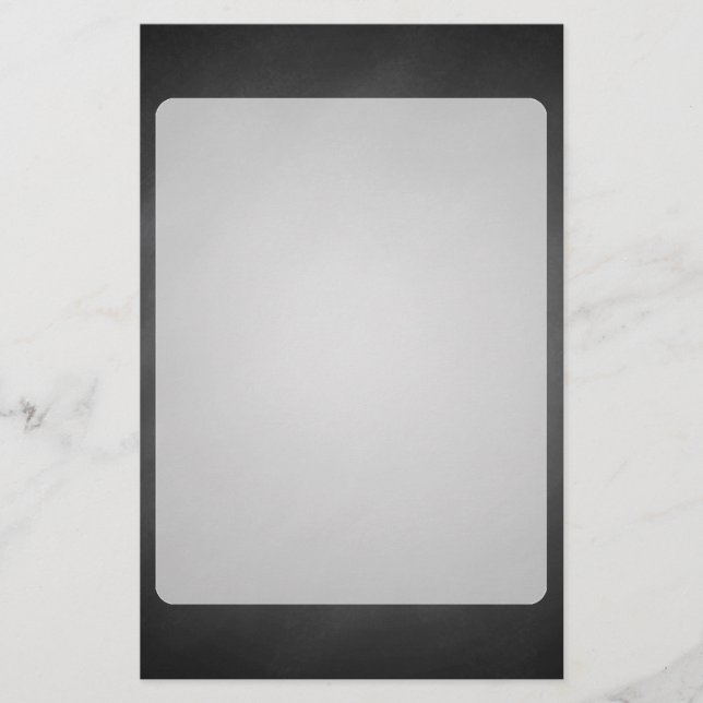 Trendy Chalkboard Vignette Briefpapier (Vorderseite)
