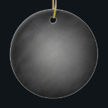 Trendy Chalkboard Vignette Keramik Ornament<br><div class="desc">Dieses coole Hintergrundbild zeigt das Korn und die Textur einer Tafel, die mit Kreide gezeichnet und mehrfach ausgelöscht wurde. Es hat eine Vignette-Look zu ihm, verblasst bis leichter in der Mitte. Dieser einfache, aber sehr elegante und coole Chalkboard-Hintergrund ist der ideale Ausgangspunkt für Ihre eigene Kreation. Tones and Textures ist...</div>