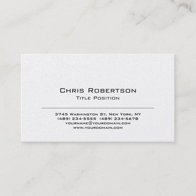 Trendy Charming Business Card Visitenkarte (Vorderseite)