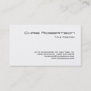 Trendy Charming Script Business Card Visitenkarte