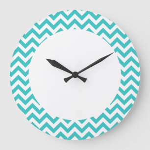 Trendy Chevron Wall Clock Große Wanduhr