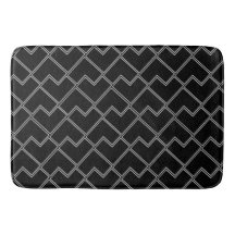 Trendy Chic Geometric Black and White Pattern