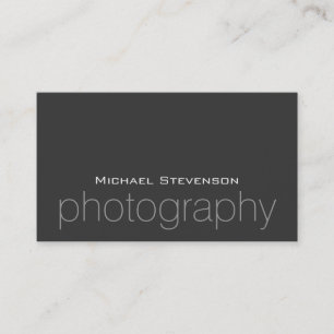 Trendy Chic Gray Classic Visitenkarte