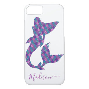 Trendy Chic Mermaid Glitzer Personalisiert Case-Mate iPhone Hülle