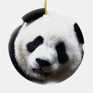Trendy Chic Panda Weihnachtsbaum Ornament