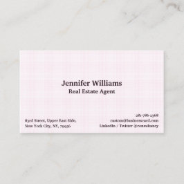 Trendy Chic Pink Karo Pattern Modernes, Berufliche Visitenkarte