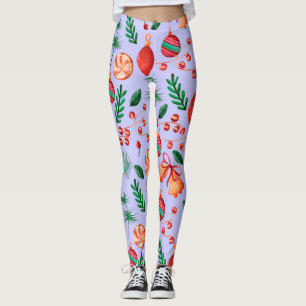 Trendy Christmas Abstrakt Pattern Leggings
