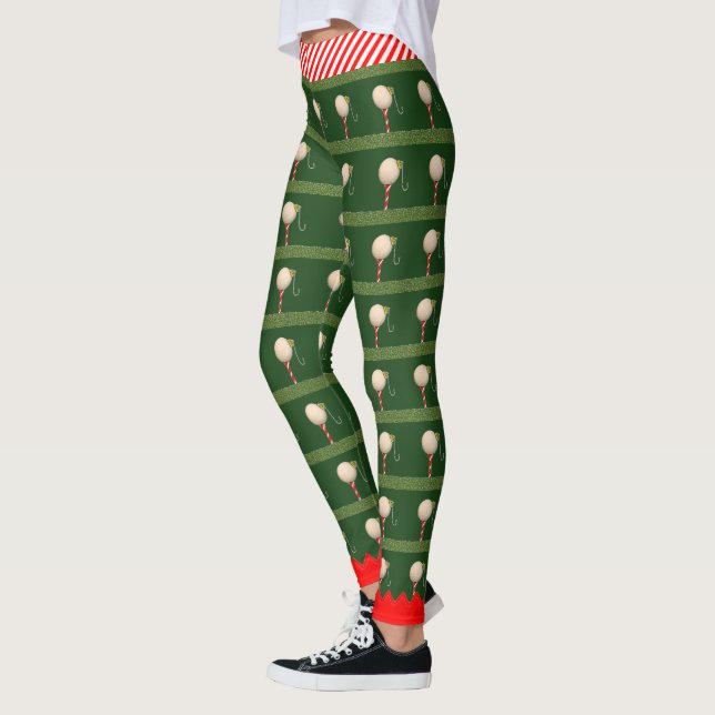Trendy Christmas Golf Leggings (Links)