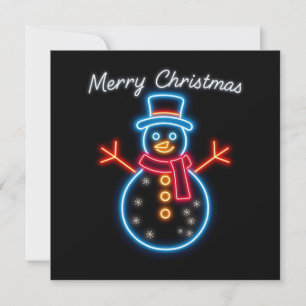 Trendy Christmas Neon Holiday Collection Karte