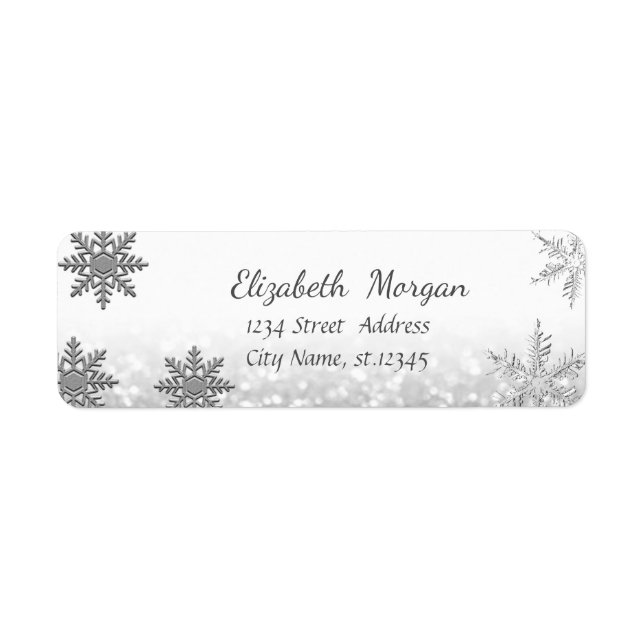 Trendy Christmas, Schneeflocken, Glitterie (Vorne)