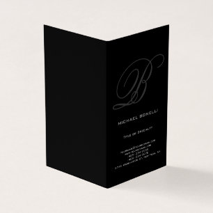 Trendy chubby moderne graue schwarze Visitenkarte Visitenkarten