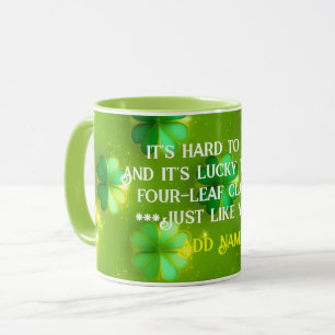 Trendy Clover 4 Listet grüne Sammlung auf Tasse