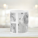 Trendy Collage Family Foto Black & White Initial Mattglastasse<br><div class="desc">Das Foto Black & White der 5-Familien-Kollektion präsentiert sich mit Initial im Zentrum. Diese personalisierte und stilvolle Collage ist der ideale Weg, um die liebevoll gepflegten Erinnerungen Ihrer Familie auf moderne und elegante Weise zu präsentieren. Mit einem eleganten Schwarz-Weiß-Farbschema können Sie mit dieser Collage vier Ihrer beliebtesten Fotos aus der...</div>