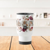 Trendy Collage Family Foto Farbige Blume Geschenk