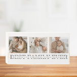 Trendy Collage Foto & Beste Familie je Bestes Gesc Holzkisten Schild<br><div class="desc">Das trendy Collage Foto & Best Family Jeden Text Geschenk! Dieses einzigartige und personalisierte Geschenk verbindet die Schönheit eines Collage Fotos mit einer herzlichen Botschaft, um Ihre Familie zu feiern und eine bleibende Erinnerung zu schaffen. Das Collage Foto besticht durch eine Sammlung von Familienmomenten, die Sie in einem modernen und...</div>