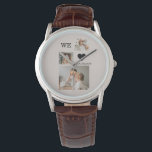 Trendy Collage Foto & Wir Liebe Sie Daddy Geschenk Armbanduhr<br><div class="desc">Zeigen Sie Ihrem Vater, wie wichtig Ihnen dieses herzliche "Wir Liebe Sie Papa"-Geschenk ist. Das Geschenk kann in vielen Formen kommen, wie zum Beispiel ein personalisierter Schlamm, ein Foto-Rahmen oder sogar ein T - Shirt. Die Botschaft "Wir Liebe, Ihr Papa" ist eine einfache und doch mächtige Möglichkeit, Ihre Liebe und...</div>