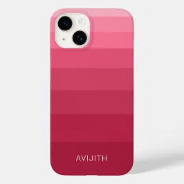 Trendy Color Blocks Magenta Pink, anpassbares Zeic Case-Mate iPhone 14 Hülle