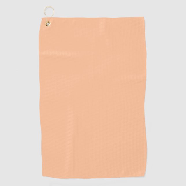 Trendy Color Peach Fuzz Solid Color | elegant Golfhandtuch (Vorderseite)