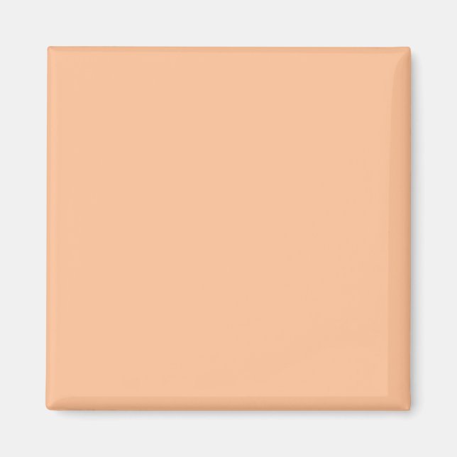 Trendy Color Peach Fuzz Solid Color | elegant Magnet (Vorne)