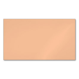 Trendy Color Peach Fuzz Solid Color | elegant Magnetische Visitenkarte