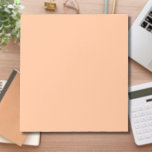 Trendy Color Peach Fuzz Solid Color | elegant Notizblock<br><div class="desc">Trendy Color Peach Fuzz Solid Color | Classic | elegant | Trendy | Stilvoll | Geschenk</div>