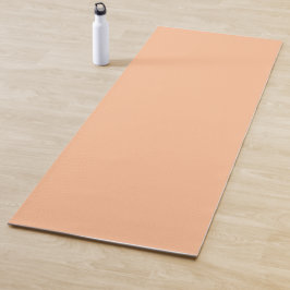 Trendy Color Peach Fuzz Solid Color | elegant Yogamatte