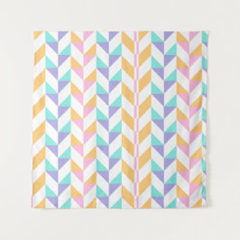 Trendy Colorful Geometric Shapes – Modern Style   Wandteppich