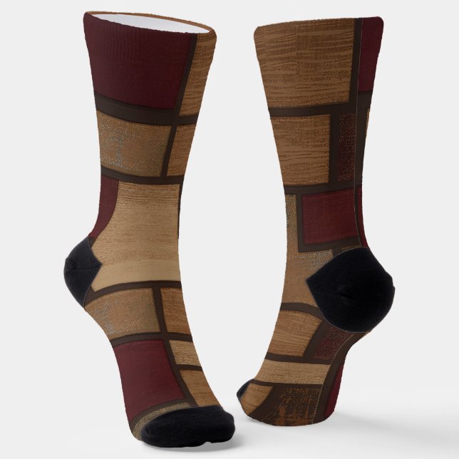 Trendy Colorful Patterned  Socken (Gewinkelt)