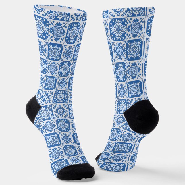 Trendy Colorful Patterned  Socks Socken (Gewinkelt)