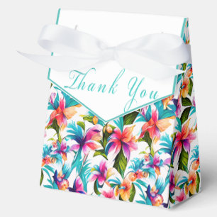 Trendy Colorful Tropical Watercolor Botanisch Geschenkschachtel