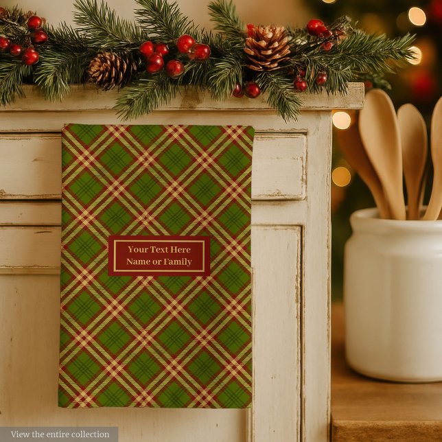 Trendy Colors Dish Towel Fall Checkered Keepsake Geschirrtuch (Trendy Colors Dish Towel Fall Checkered Keepsake)