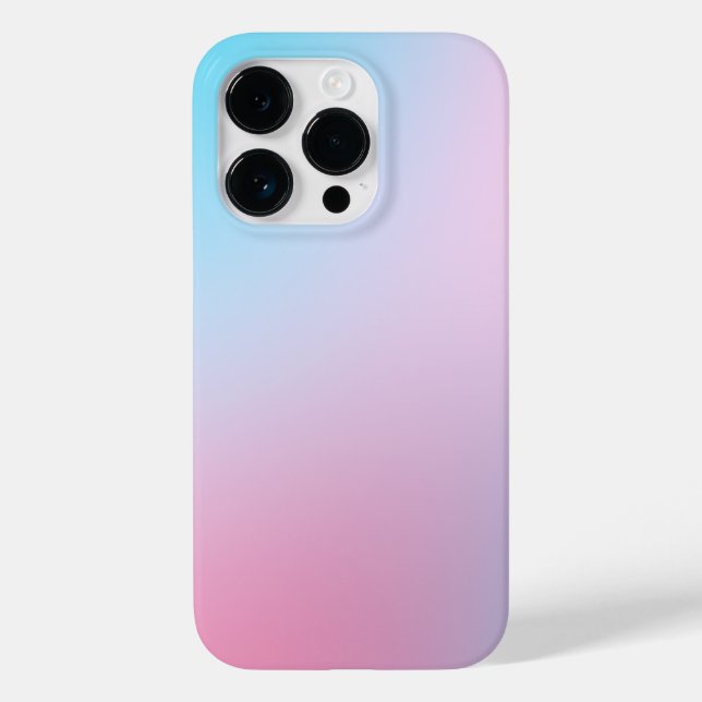 Trendy Contemporary Aquamarin Pink Blue Case-Mate iPhone Hülle (Rückseite)