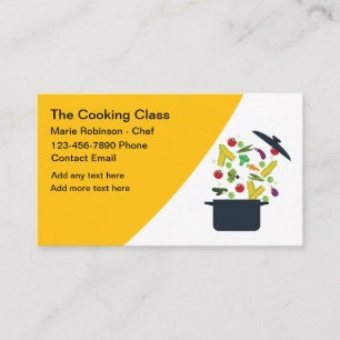 Trendy Cooking Class Koch Business Cards. Visitenkarte