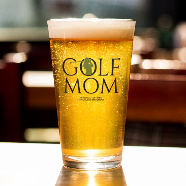 Trendy Cool "GOLF MAMA" Grüner Pint Glas (Von Creator hochgeladen)