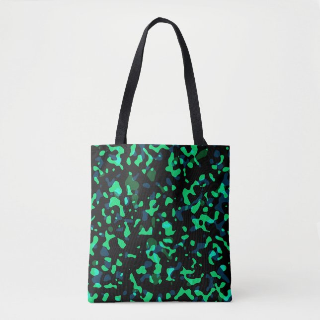 Trendy Cool Green Black Camouflage (Vorderseite)