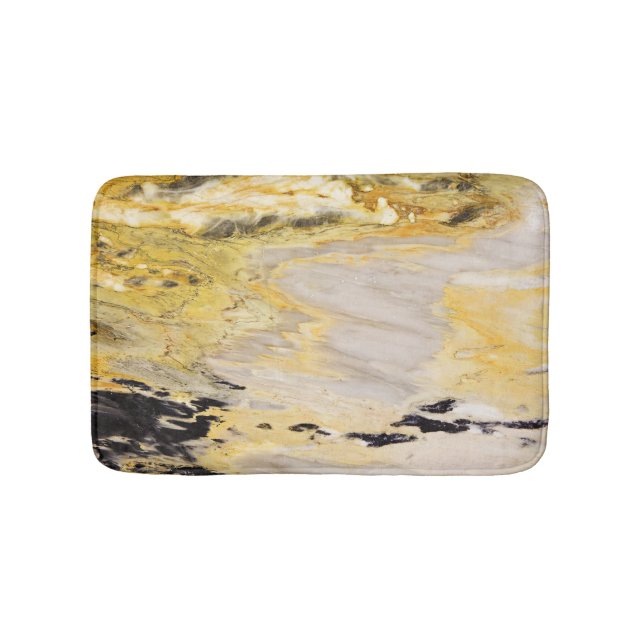 Trendy Cool Marble Stone Pattern Badematte (Vorderseite)