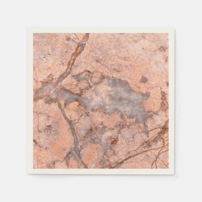Trendy Cool Marble Stone Texture Serviette (Vorderseite)