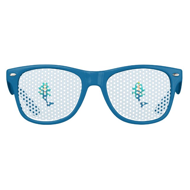 Trendy Cool Mermaid Partybrille (Vorderseite)